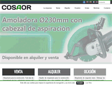 Tablet Screenshot of cosaor.com